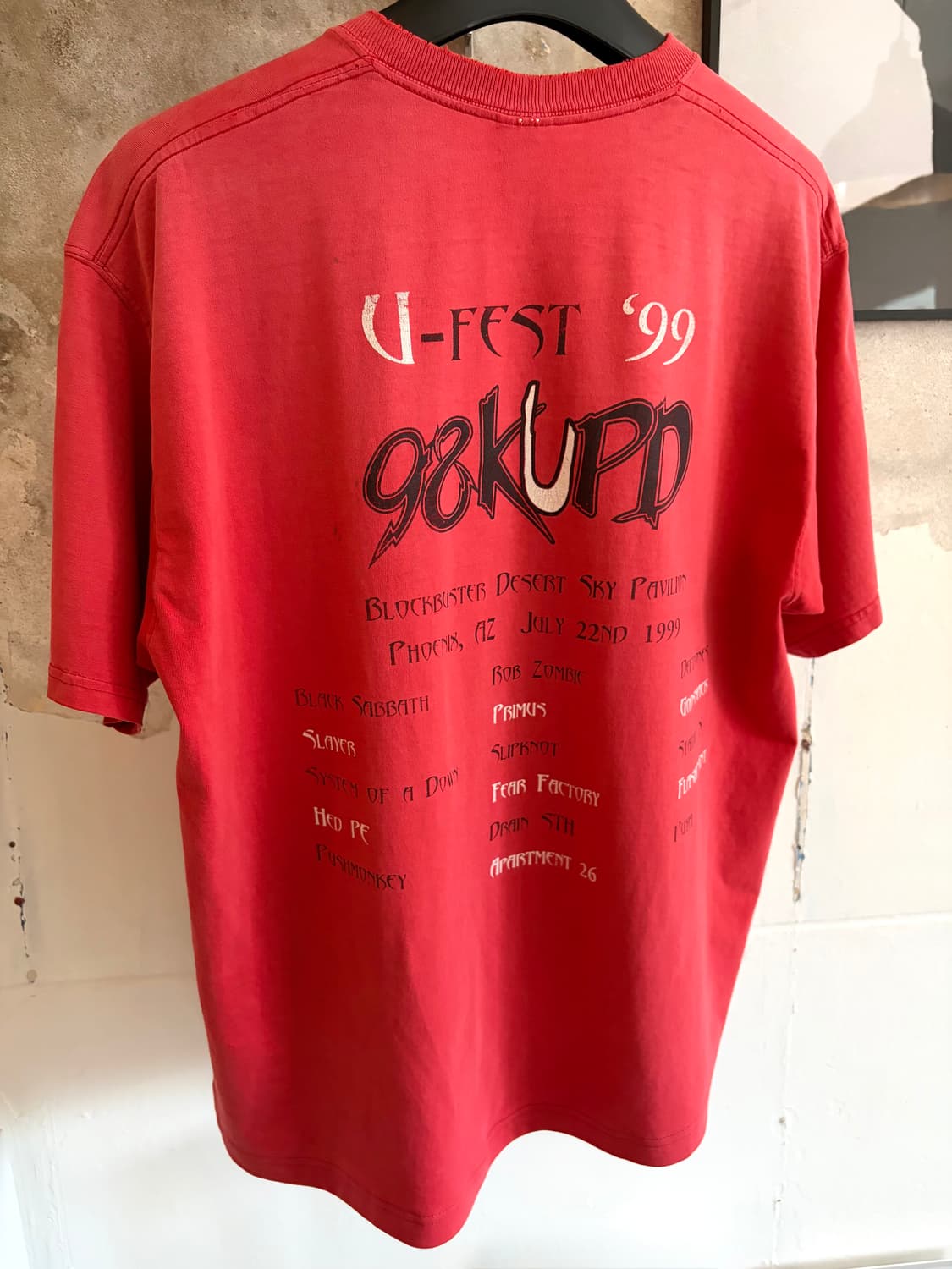 1999 U festival 티셔츠 상품이미지3