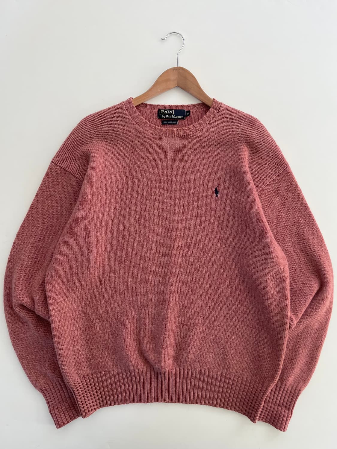 Polo 폴로 랄프로렌 살몬핑크 울 니트 상품이미지3