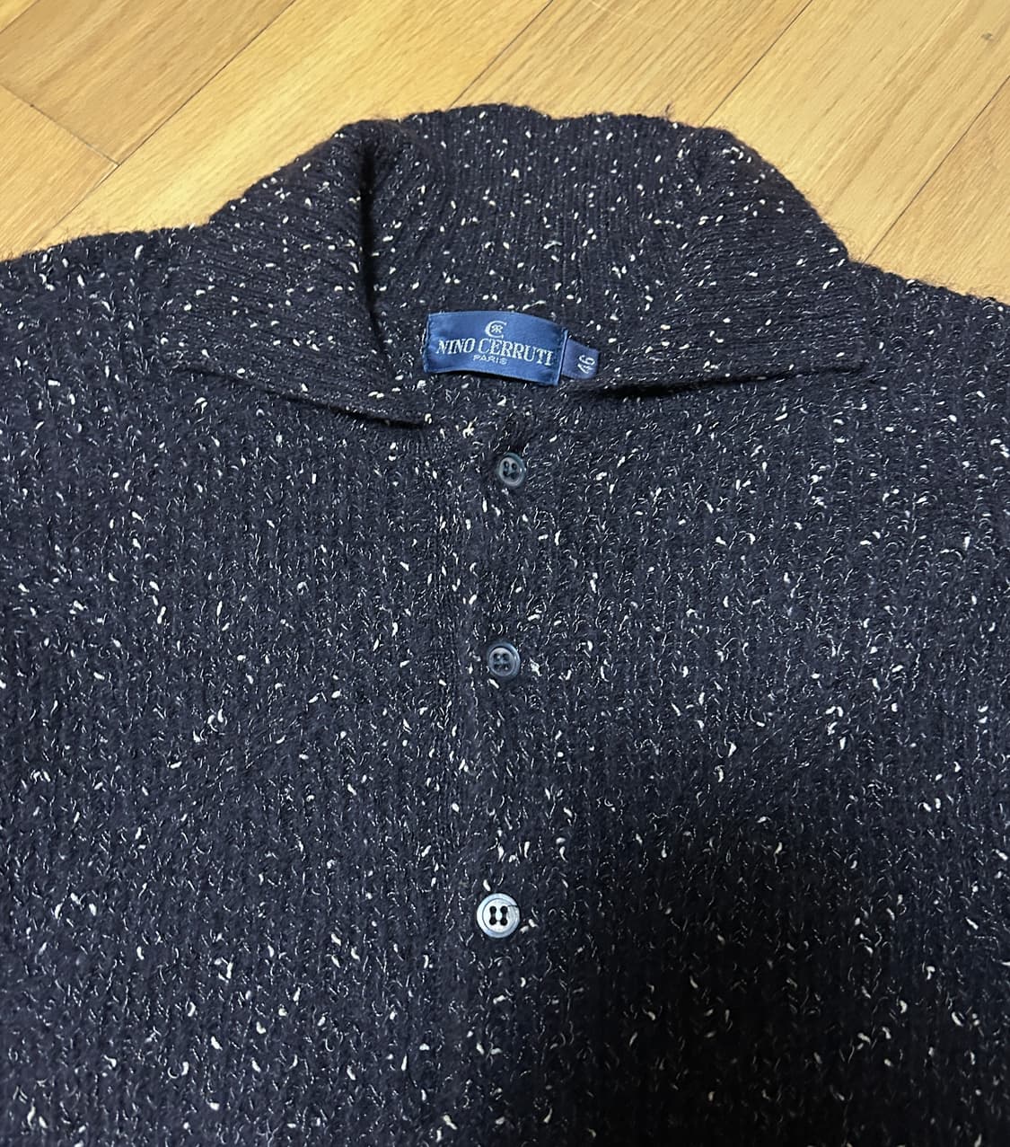 Nino cerruti 네이비 카라 니트 상품이미지2