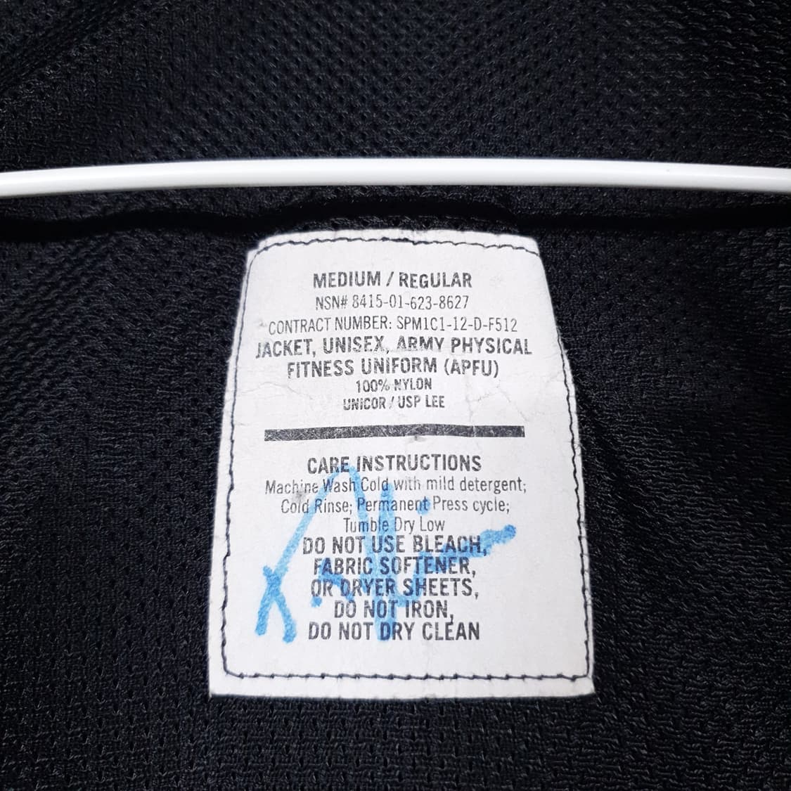 실측 XL) US ARMY APFU 미군 바람막이 PT 자켓 IPFU 상품이미지5