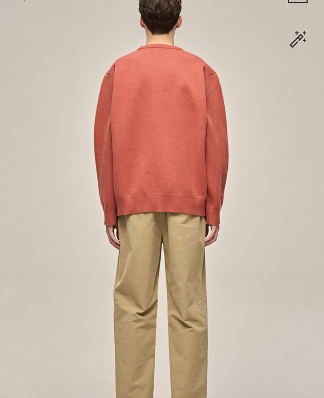 타임옴므 캐시미어 블랜드 니트 테라코타 100 상품이미지3