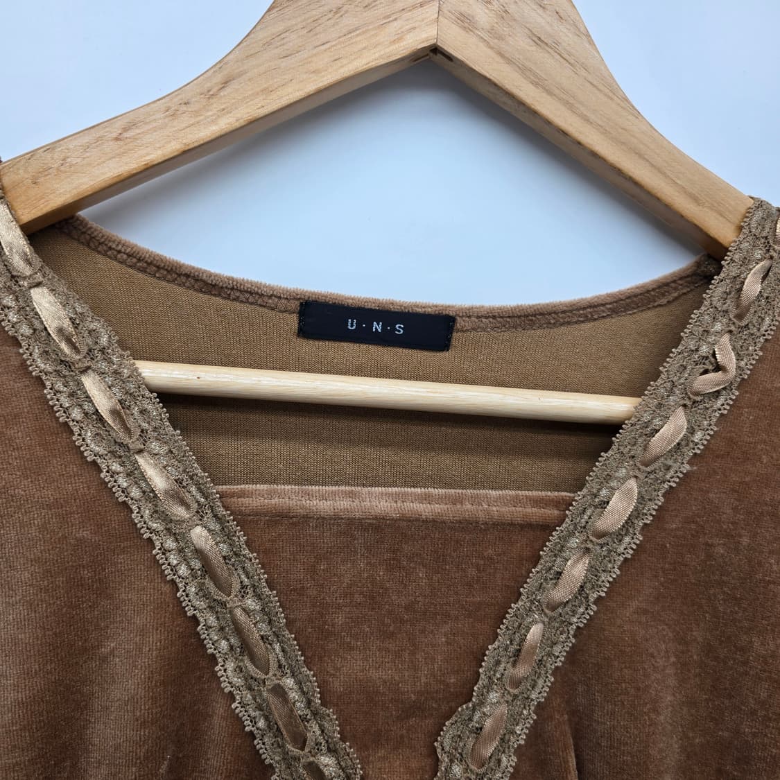 일본 빈티지 벨벳 브이넥 오리엔탈 스타일 상품이미지2