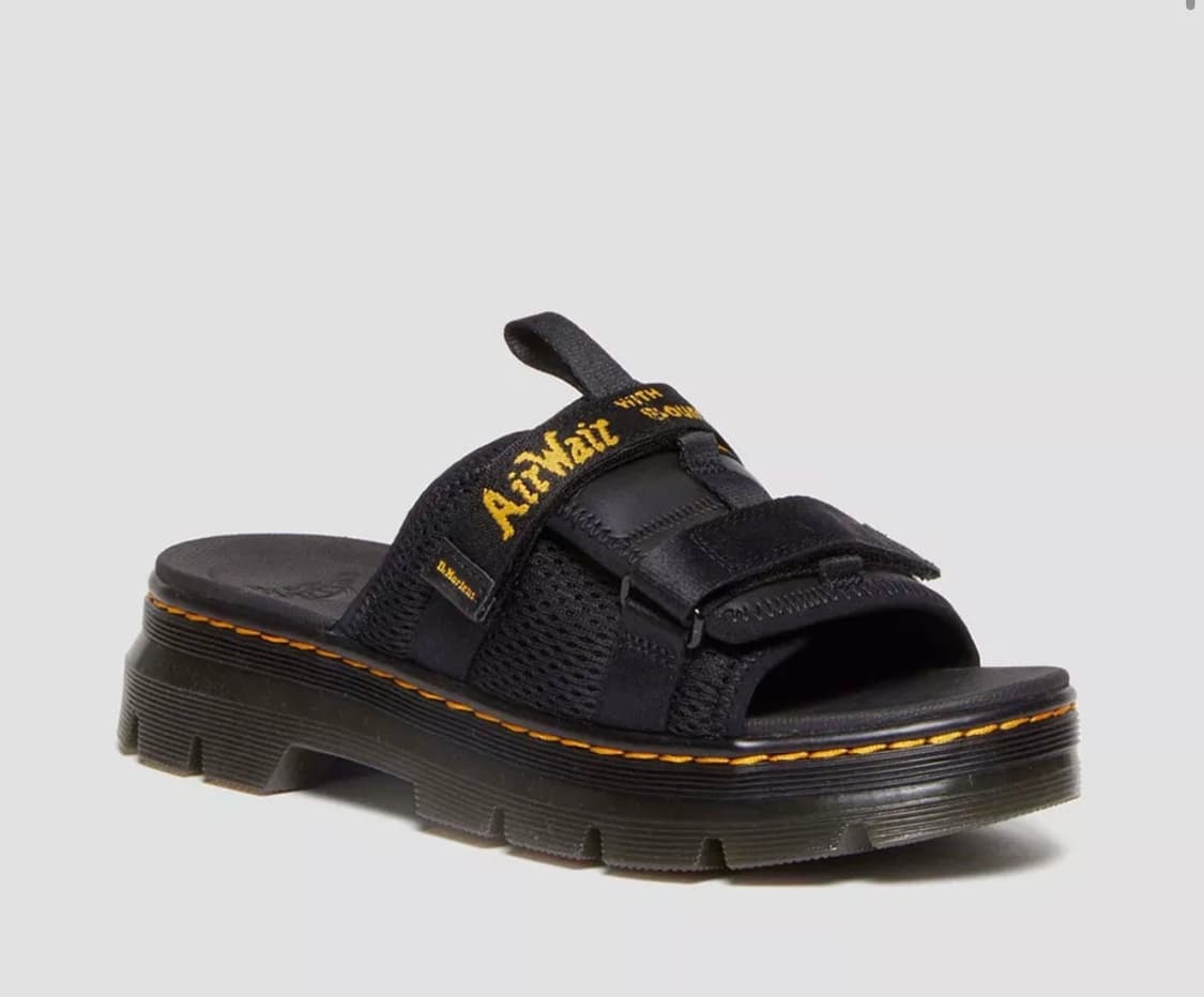 새상품(230)닥터마틴 에이스 로고 마일드 레더 스트랩 플랫폼 슬라이드 상품이미지6