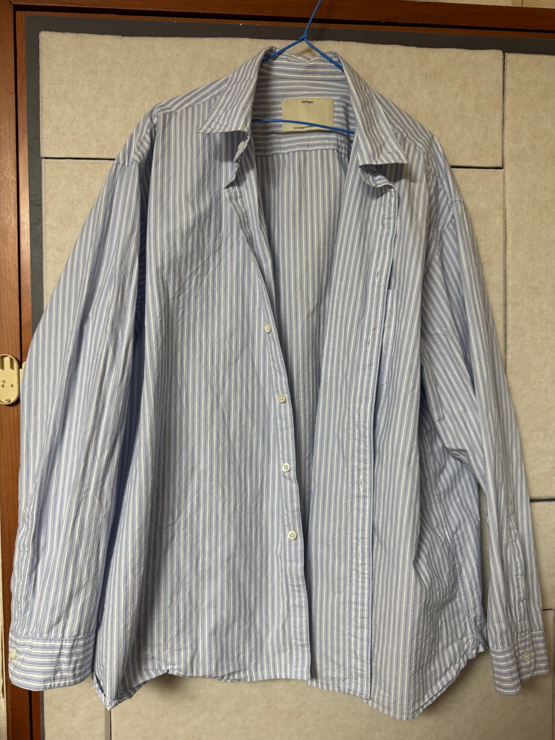 포터리 스트라이프 셔츠 3사이즈 상품이미지3