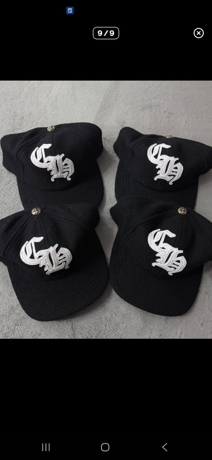 크롬하츠 새상품 정품 한정판 Ch 울 모자 캡 상품이미지1