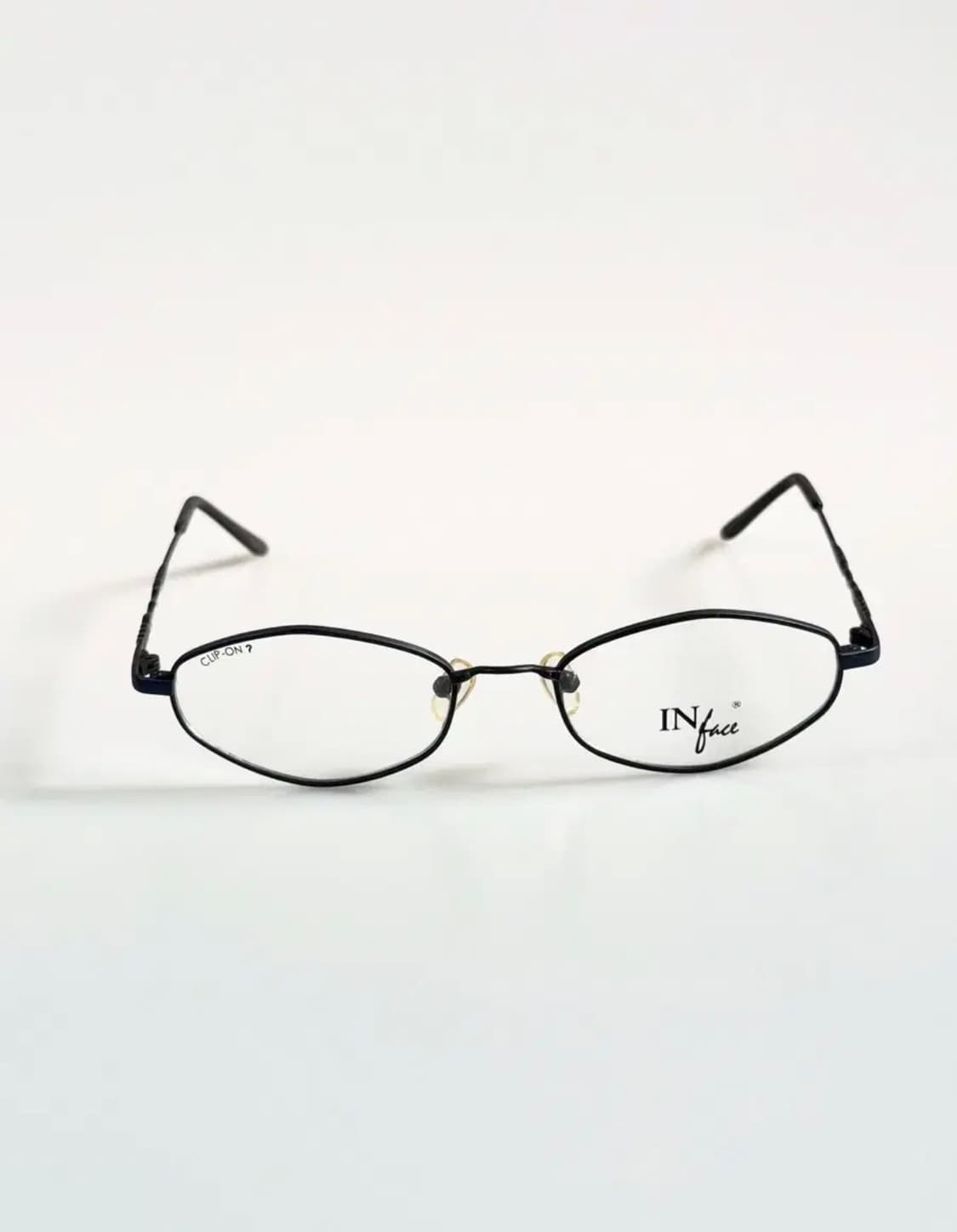 IN FACE 매트 블루 슬림 오벌 프레임 빈티지 안경 상품이미지2