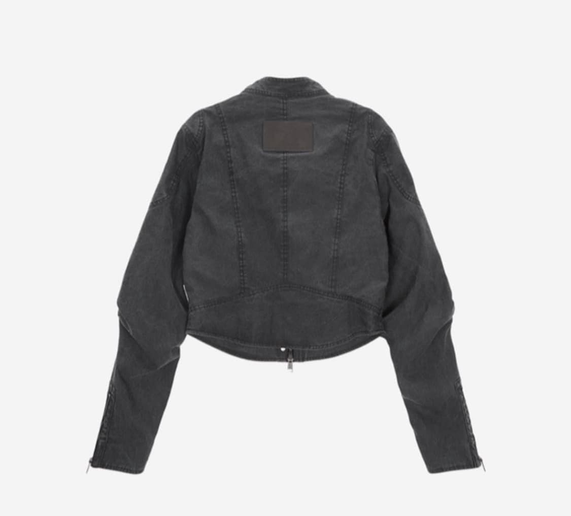 마뗑킴 데님 바이커 자켓 s 상품이미지2