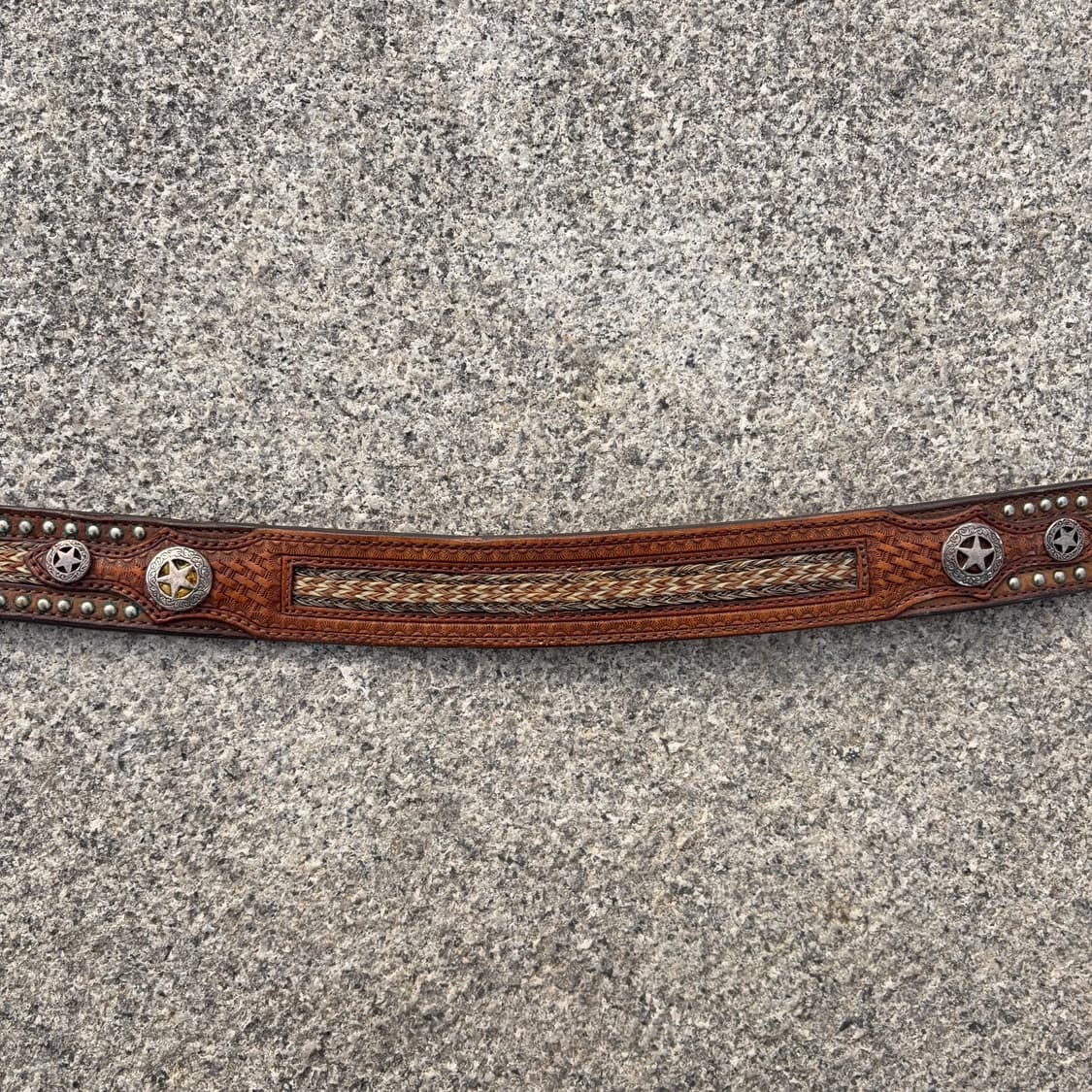 토니 라마 Tony Lama 스터디드 웨스턴 레더 벨트 상품이미지5