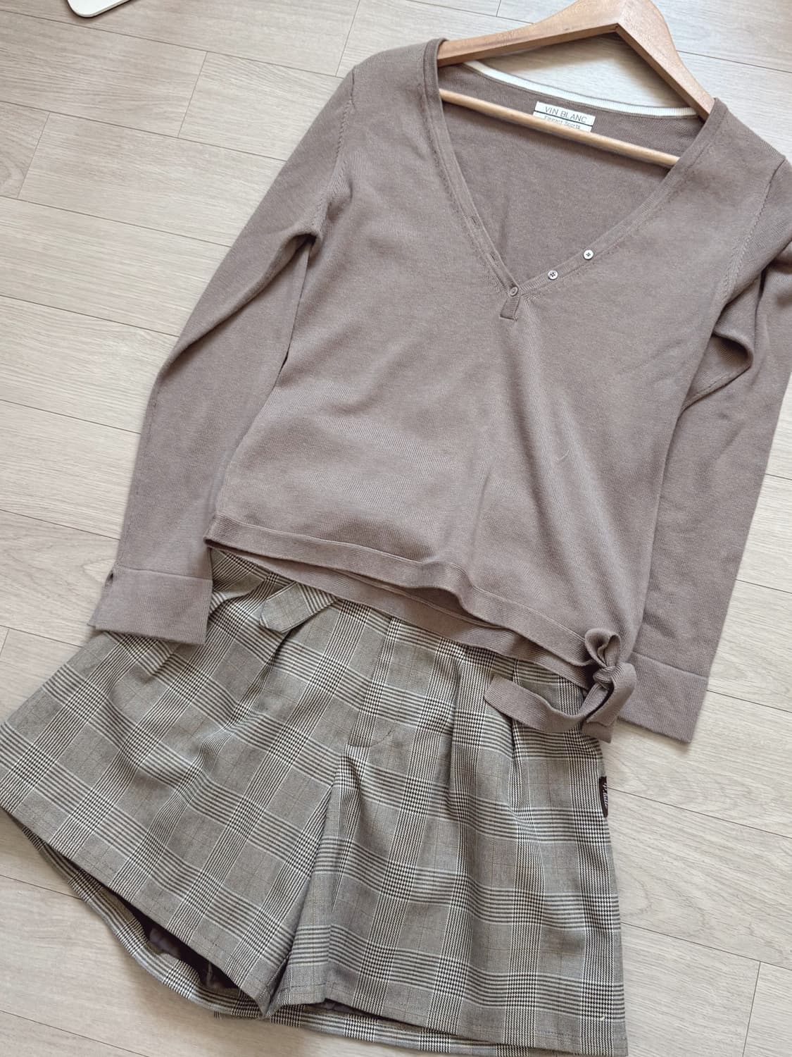 귀여운 체크 반바지 상품이미지2