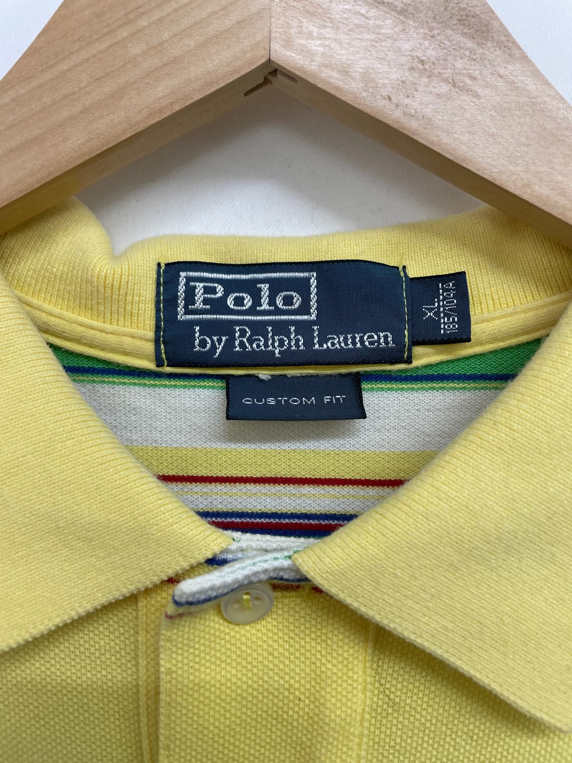 [폴로] 옐로우 스트라이프 반팔 PK티 상품이미지3
