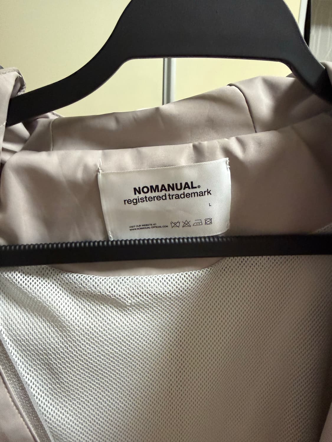 노매뉴얼 PENON WIND SHELL 웜 그레이 색상 L사이즈 상품이미지2