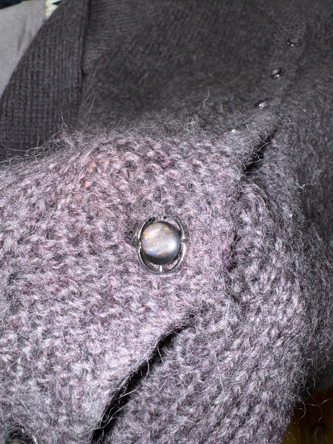 빈티지 버튼 퍼플 가디건 상품이미지3