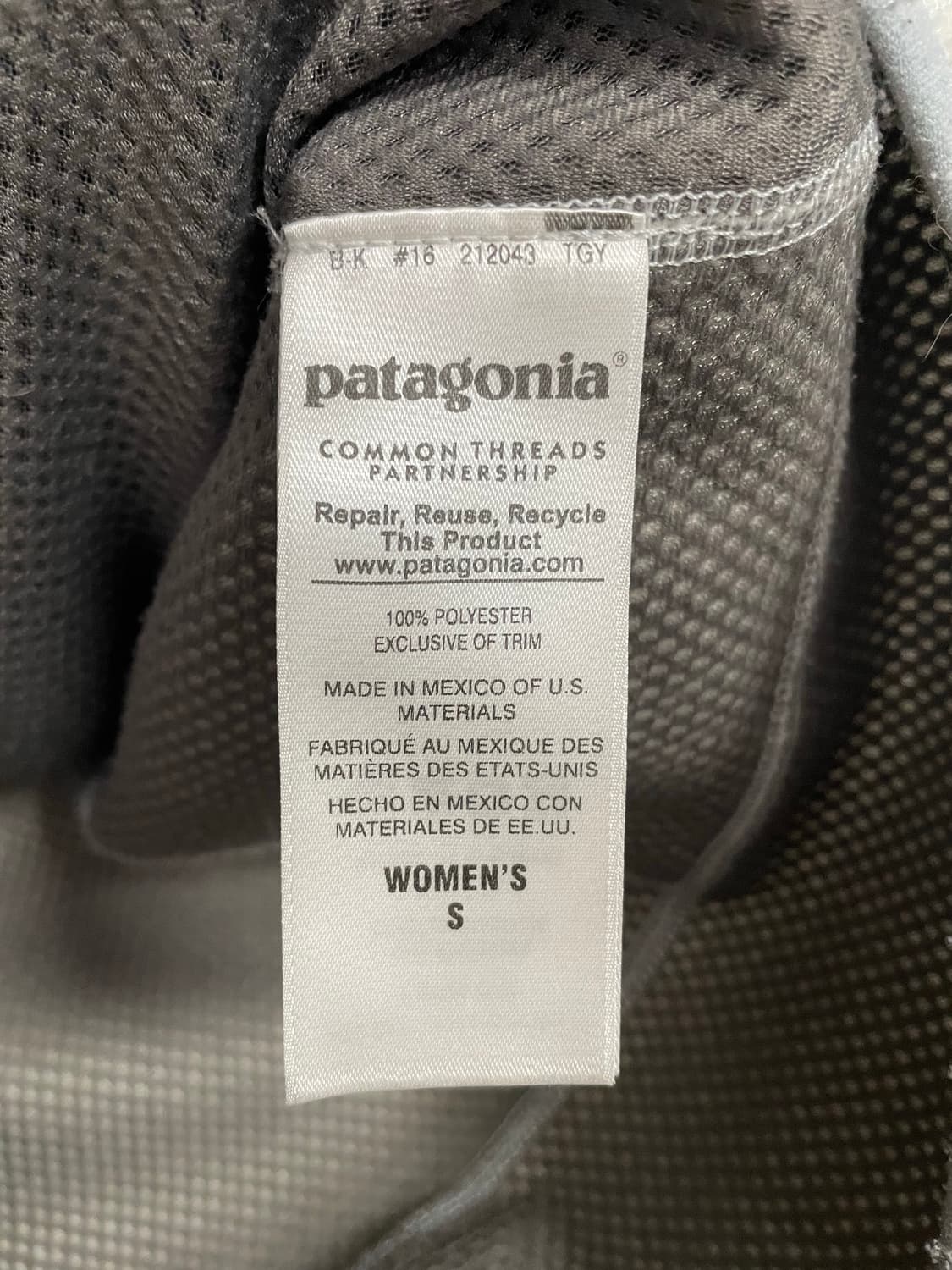 파타고니아 레트로 파일 플리스 자켓 그레이 S(85-90) 상품이미지5