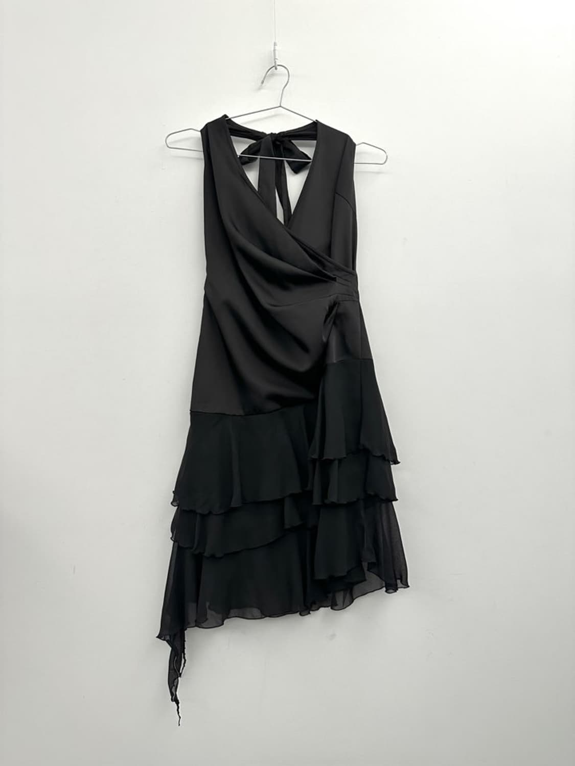 Halter shiny silk ops / black 상품이미지4