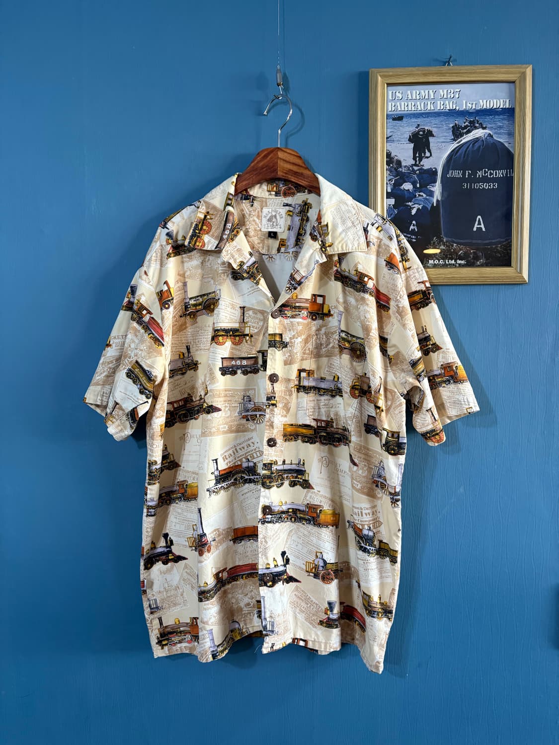 90s Vtg Max Boxxer Railway Shirt.  상품이미지1