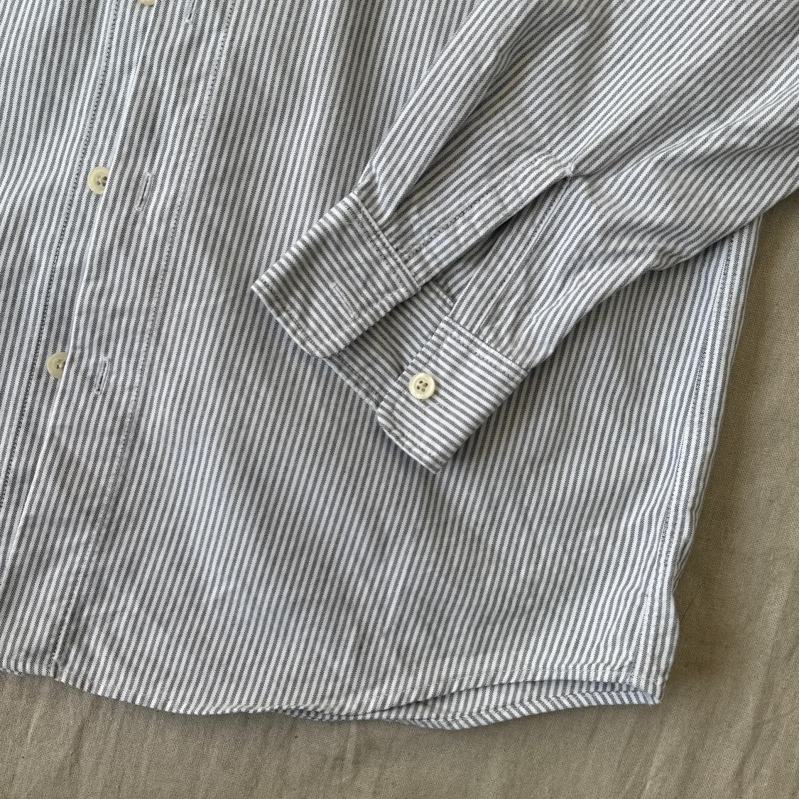 커버낫 C패치 스트라이프 옥스포드 셔츠 M 상품이미지3