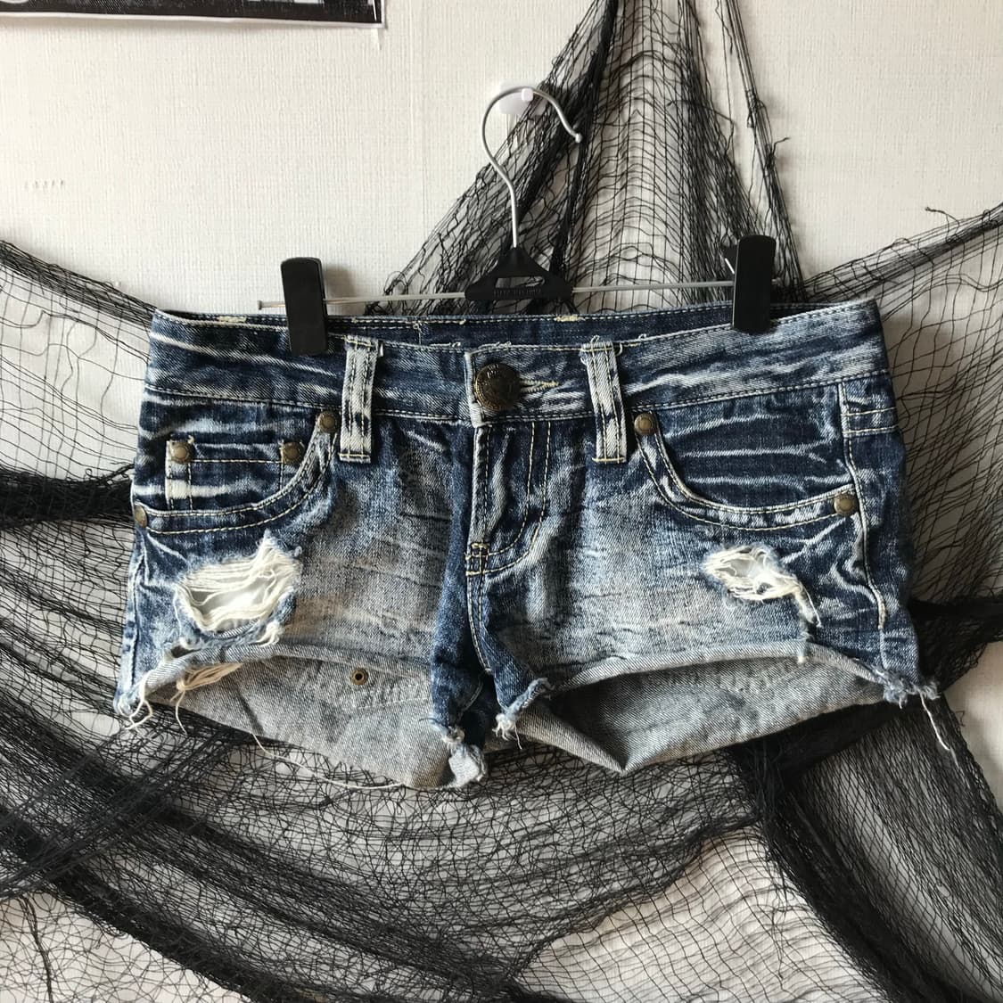 00s mood studs detailed denim shorts  상품이미지2