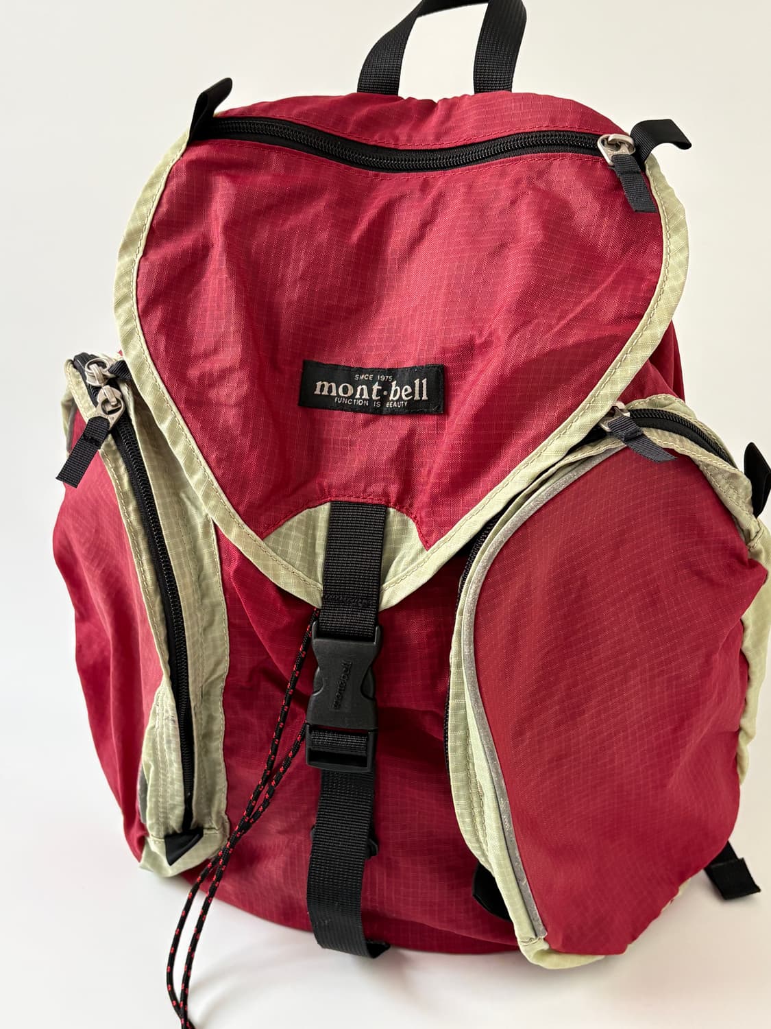 Vintage Nylon Ripstop Rucksack (Red) 상품이미지2