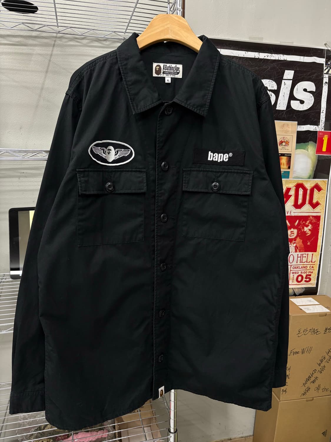 bape 베이프 밀리터리 포켓 워크셔츠 상품이미지1