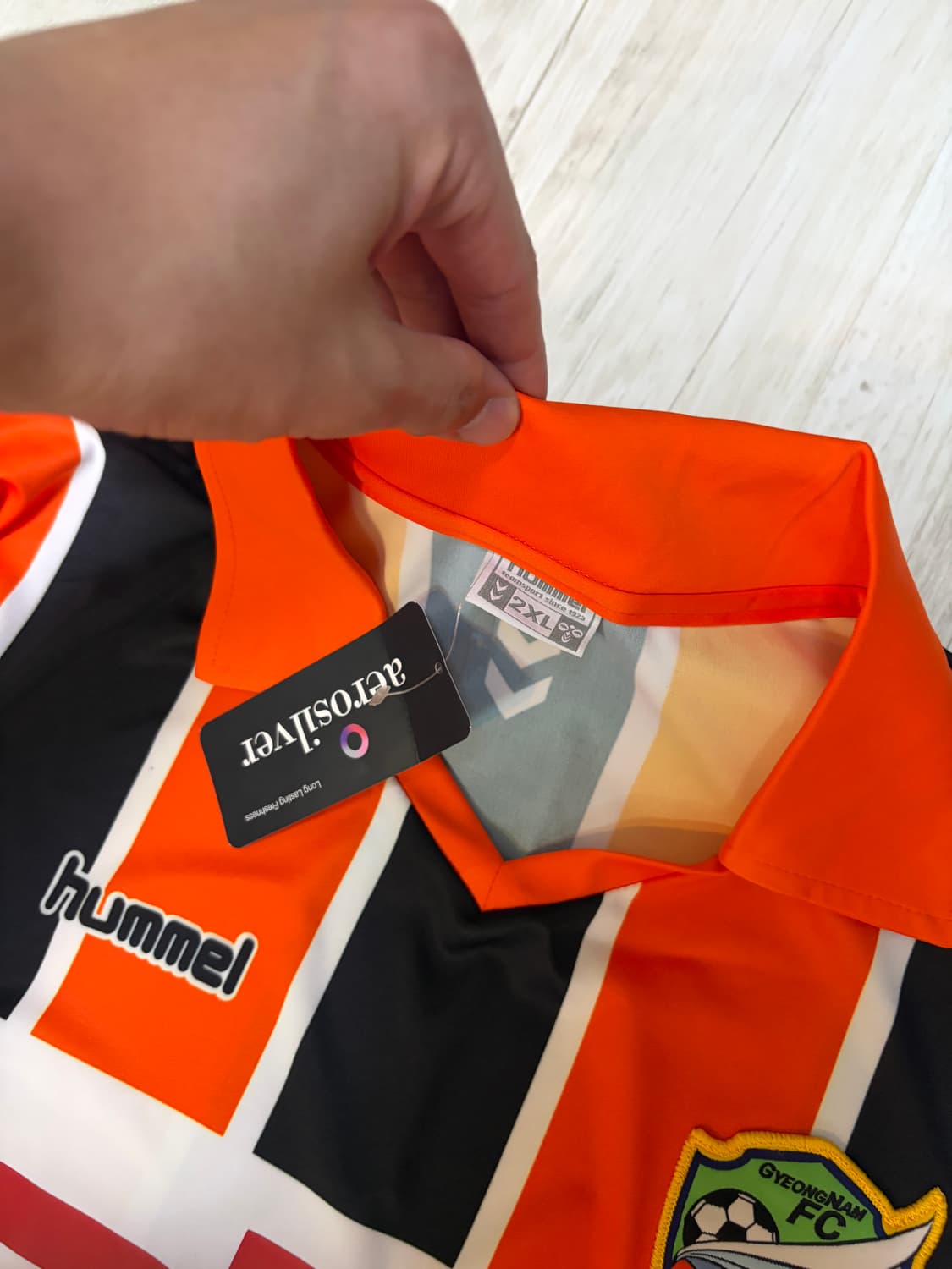 [2XL] Hummel 험멜 경남FC 축구 유니폼 새상품 상품이미지2