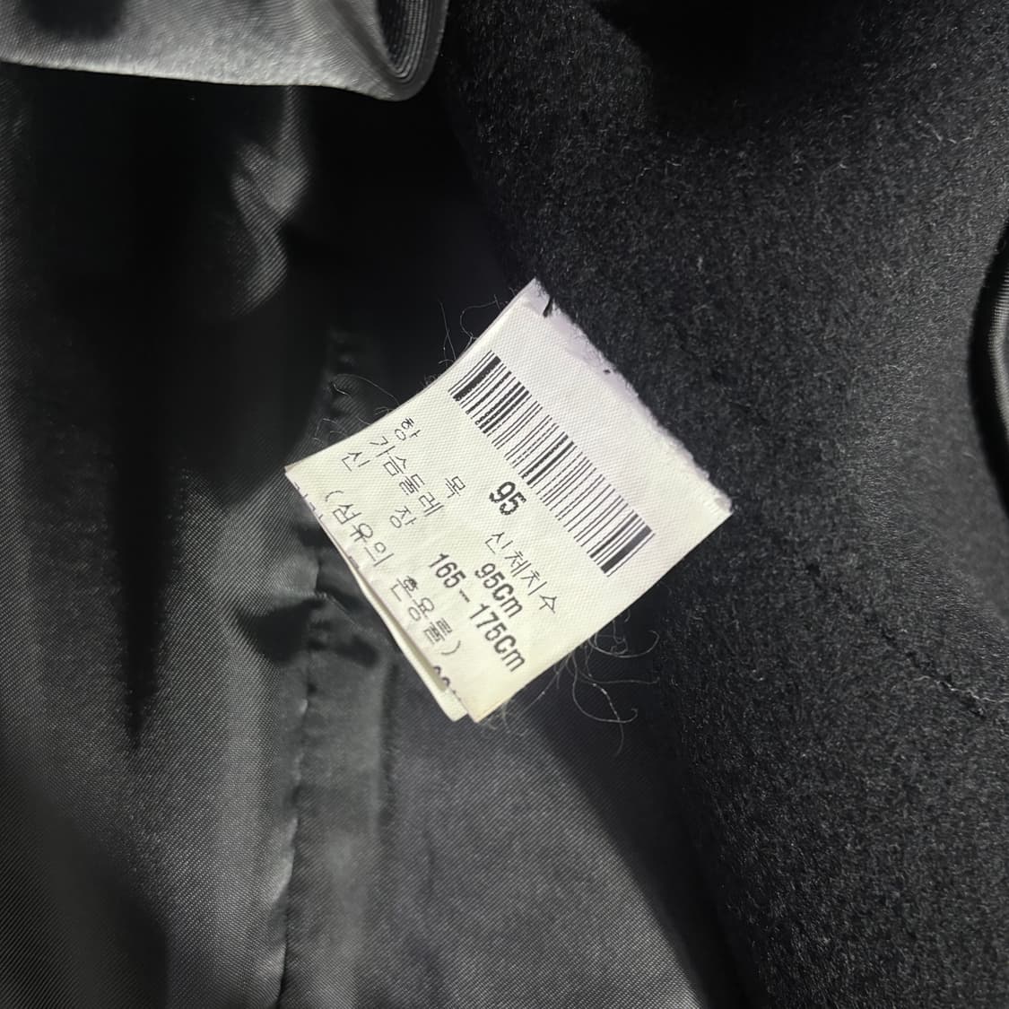입생로랑(Yves Saint Laurent) 빈티지 차콜 울 싱글 코트 상품이미지6