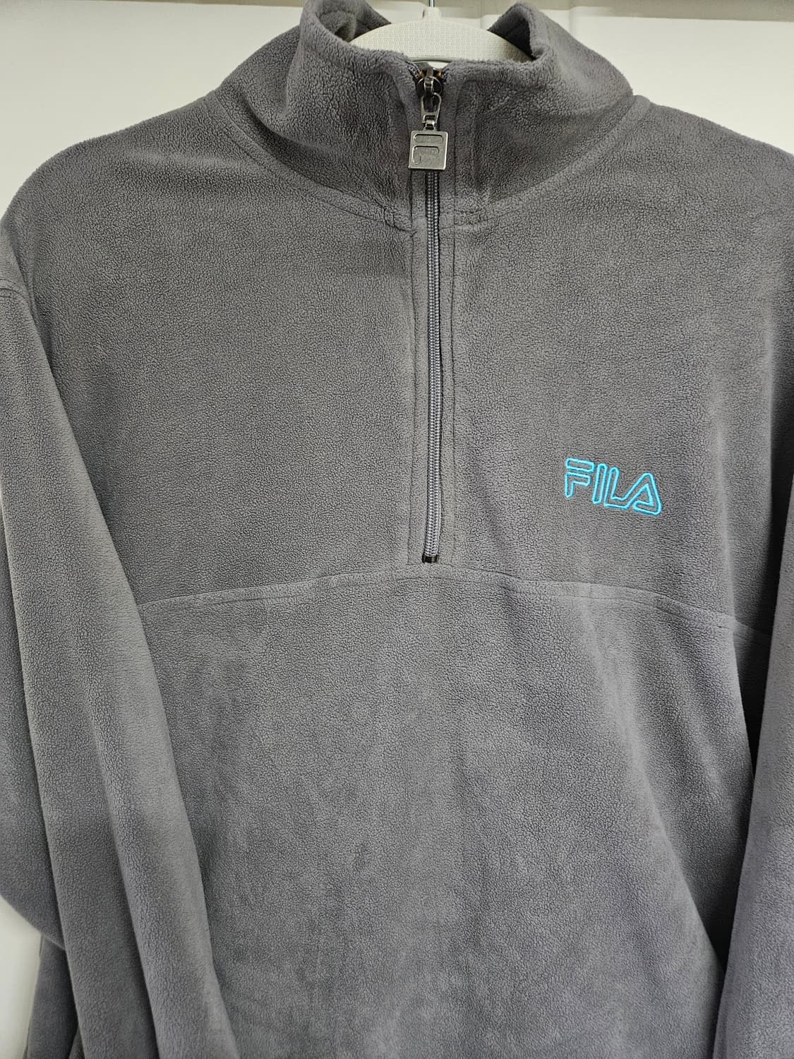 필라(FILA) 하프집업 플리스 (그레이/L사이즈) 상품이미지3