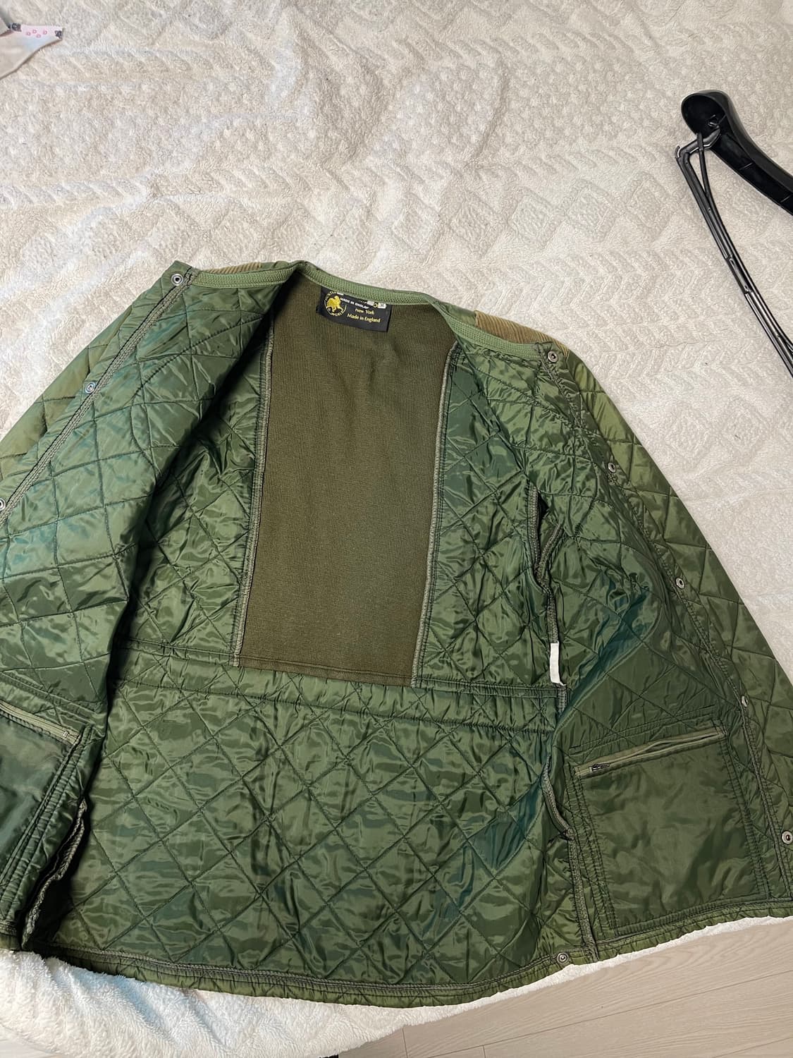 헌팅 월드 헌팅 퀼팅 자켓 올리브 M 상품이미지7