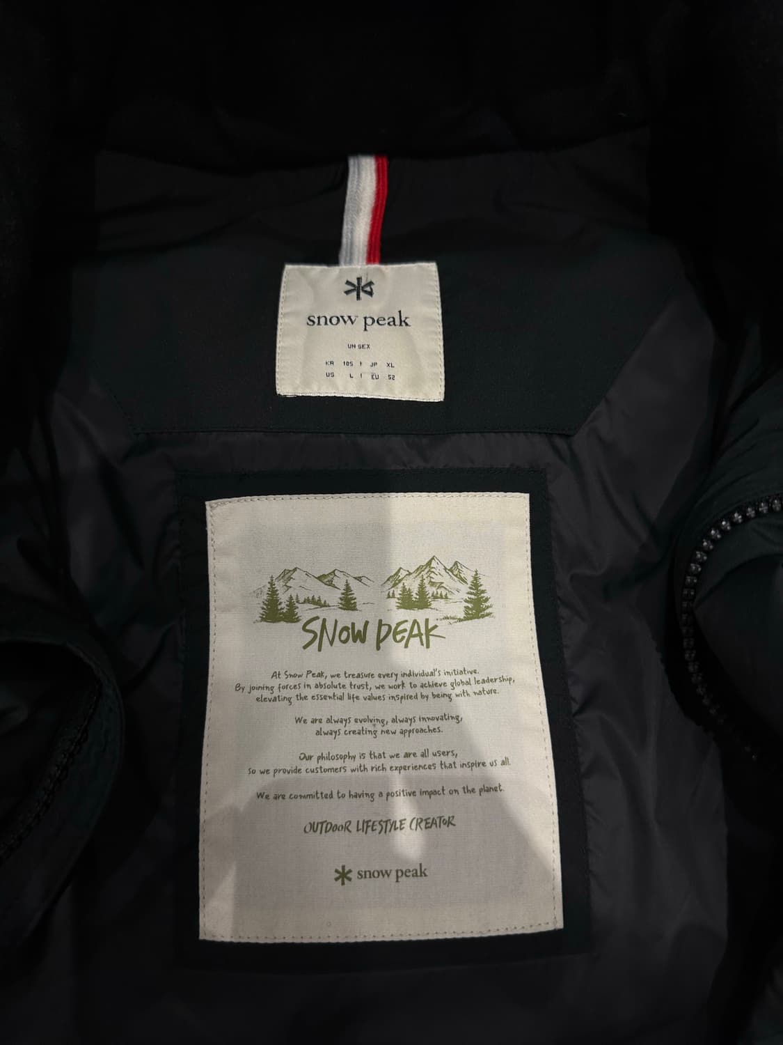 스노우피크 헤비 패딩 105사이즈 상품이미지3