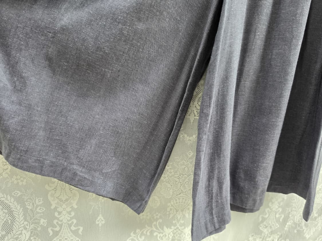 셀프서비스 와이드 리넨 치마바지 상품이미지4