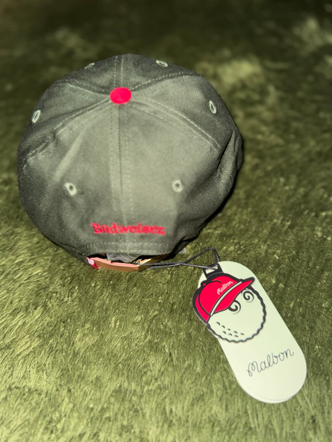 말본 골프 X 버드와이저 콜라보 캡 올리브 상품이미지4
