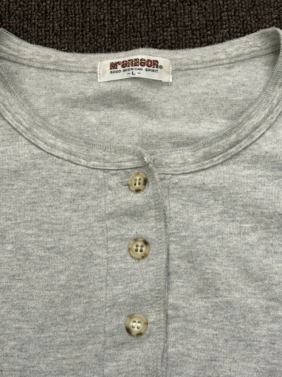 L)맥그리거 빈티지 그레이 헨리넥 롱슬리브 상품이미지4