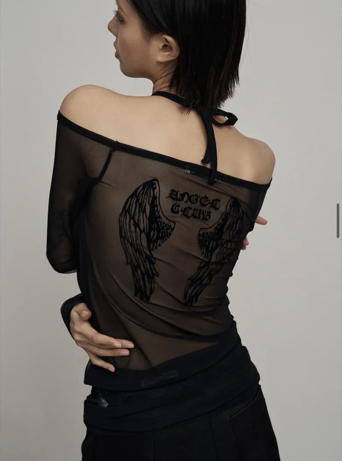일리오 lack angel wing mesh long sleeve 상품이미지1