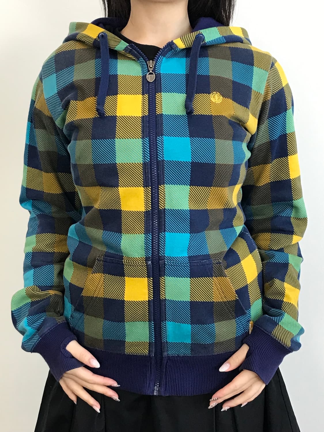 Element Color Plaid Zip Hoodie 상품이미지2