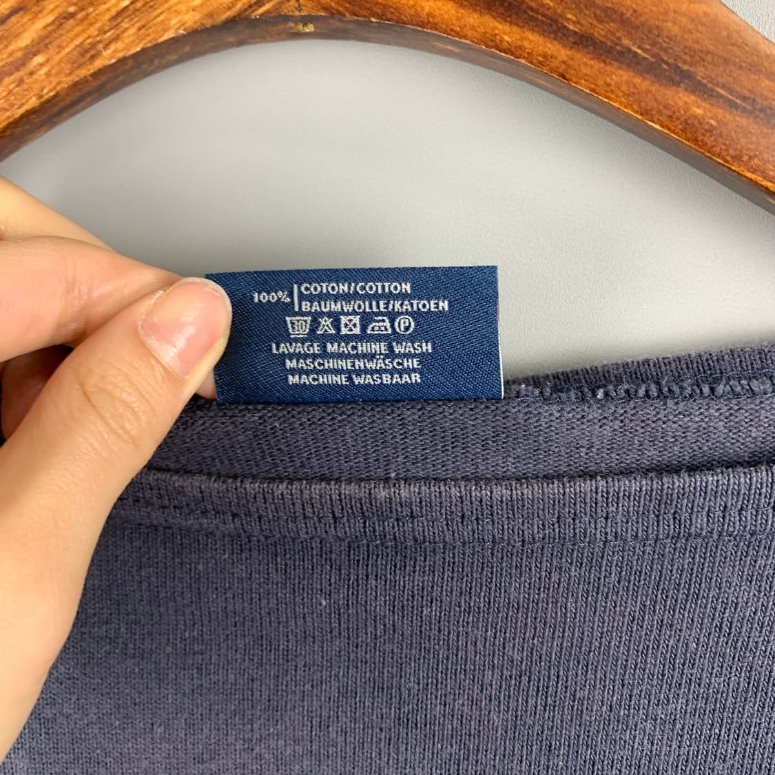 세인트제임스 엘보우디테일 네이비 길도 니트 슬리브 상품이미지4