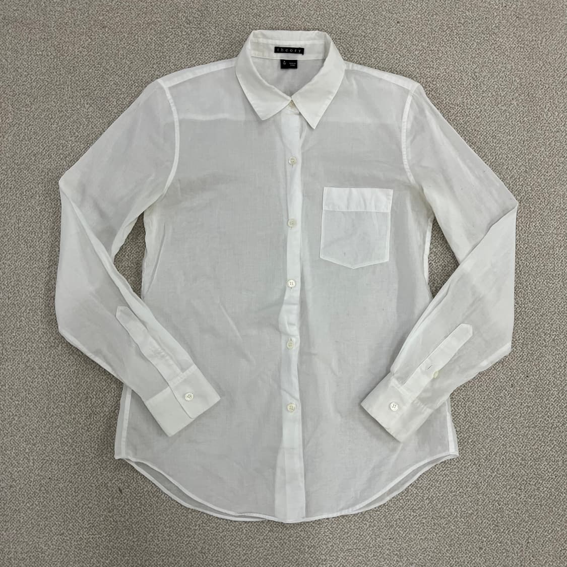 P 띠어리 여성 시스루 셔츠 남방 0128M 상품이미지1