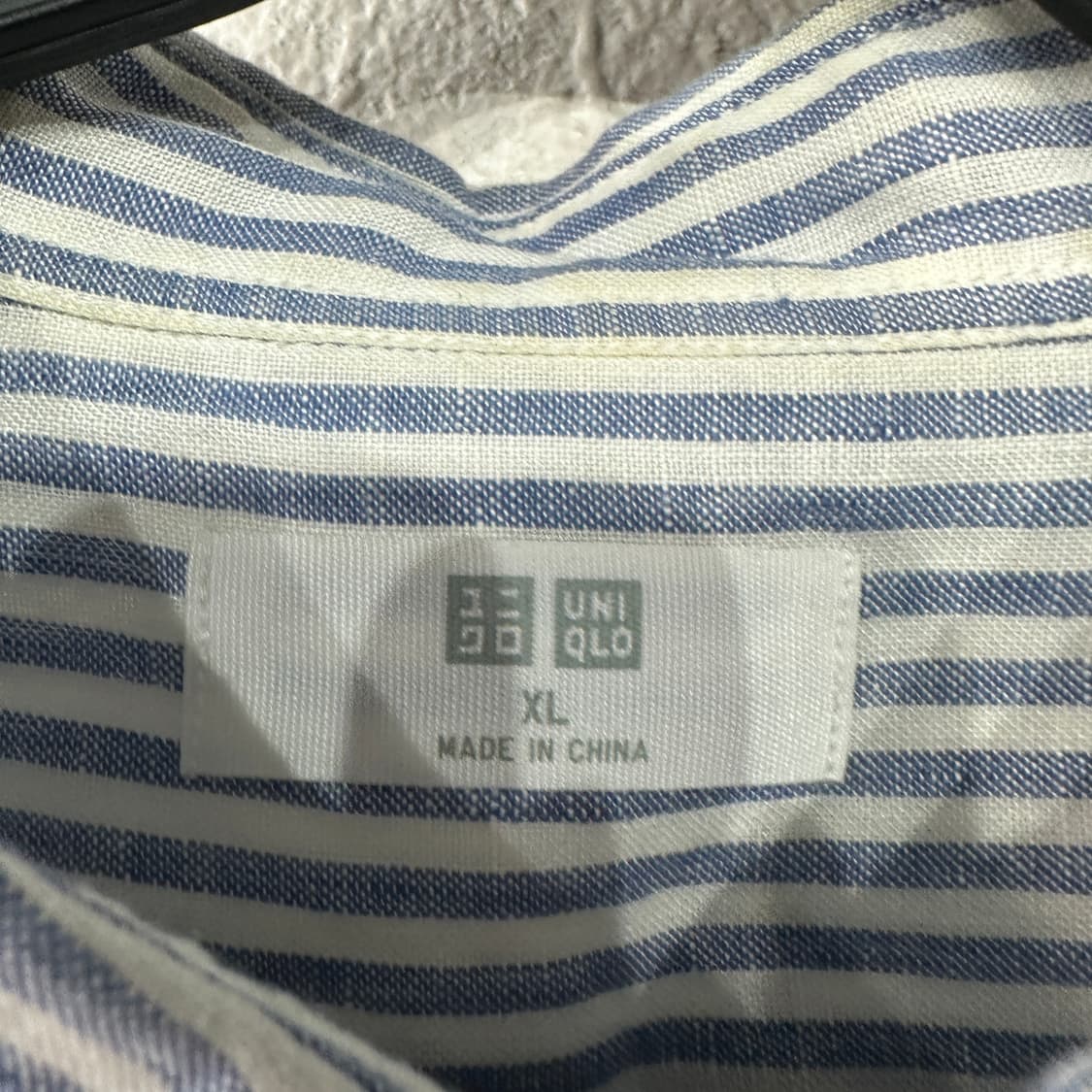 유니클로 스트라이프 린넨셔츠 XL 상품이미지3