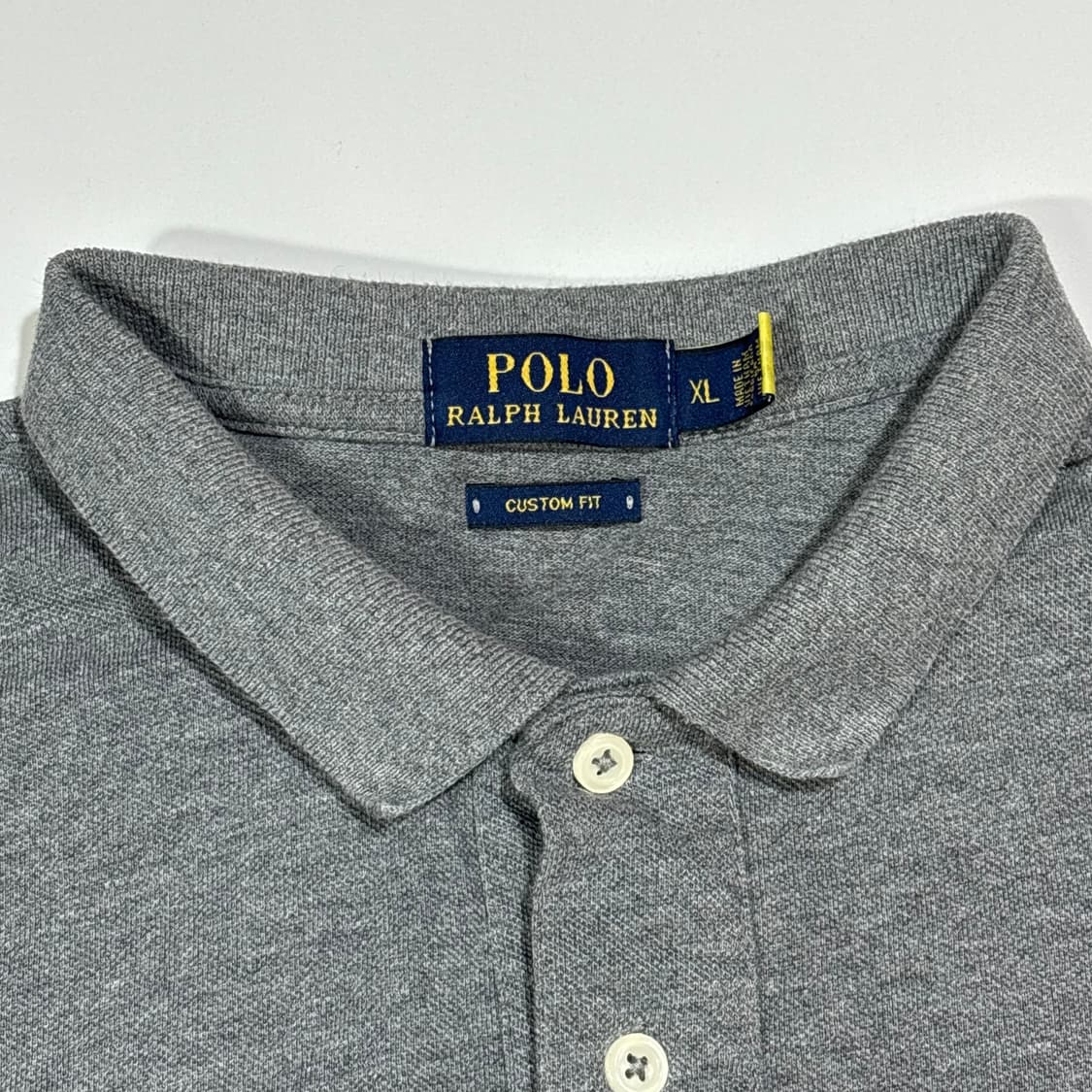 폴로 랄프로렌 그레이 롱슬리브 카라티 상품이미지3
