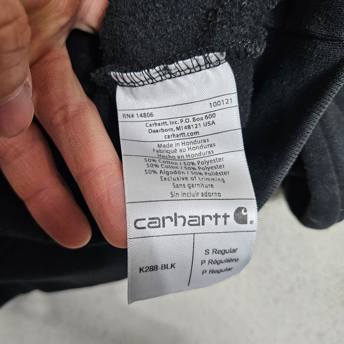 칼하트 사이드로고 후드 S 상품이미지5
