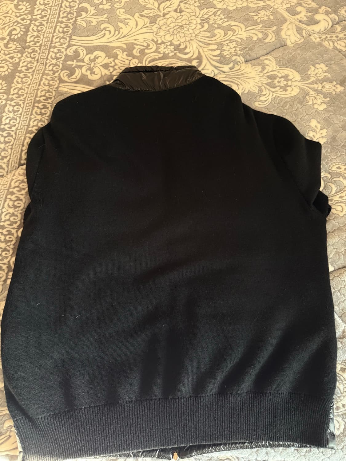 몽클레어 패딩 울 집업 가디건 블랙 - 25SS M 상품이미지3