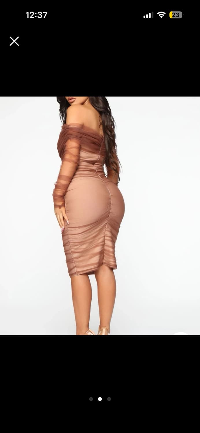 FASHION NOVA 셔링드레스 상품이미지2