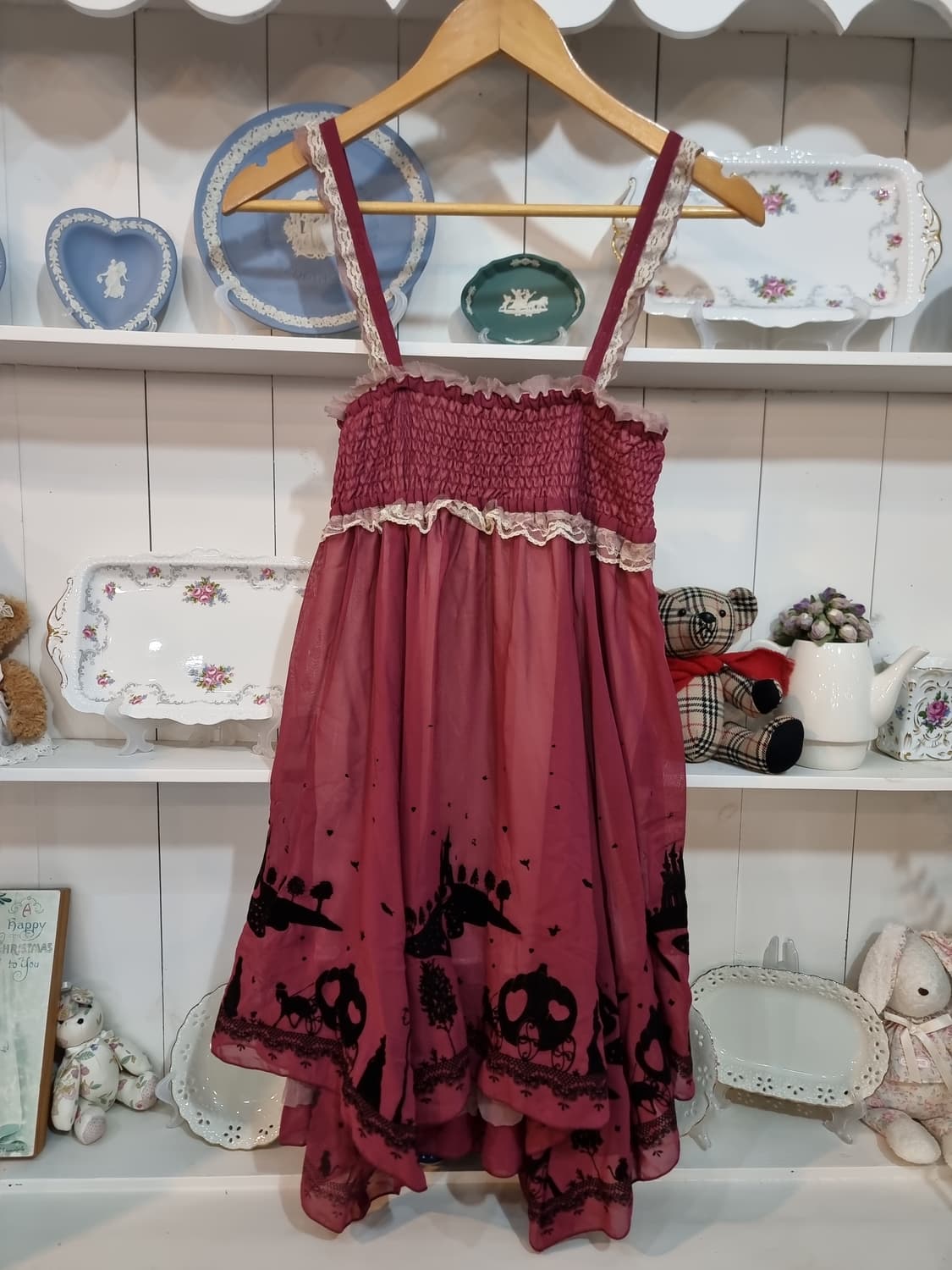 고딕 실루엣 언발 원피스 상품이미지8