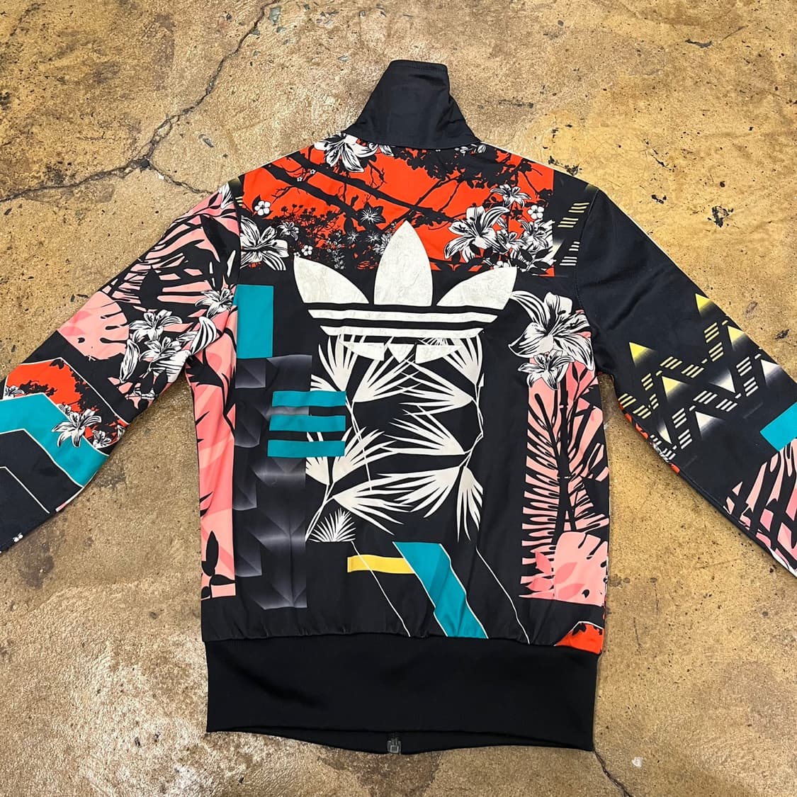 [정품/85] 아디다스 플라워 패턴 후드 져지 트랙탑 b18 상품이미지4