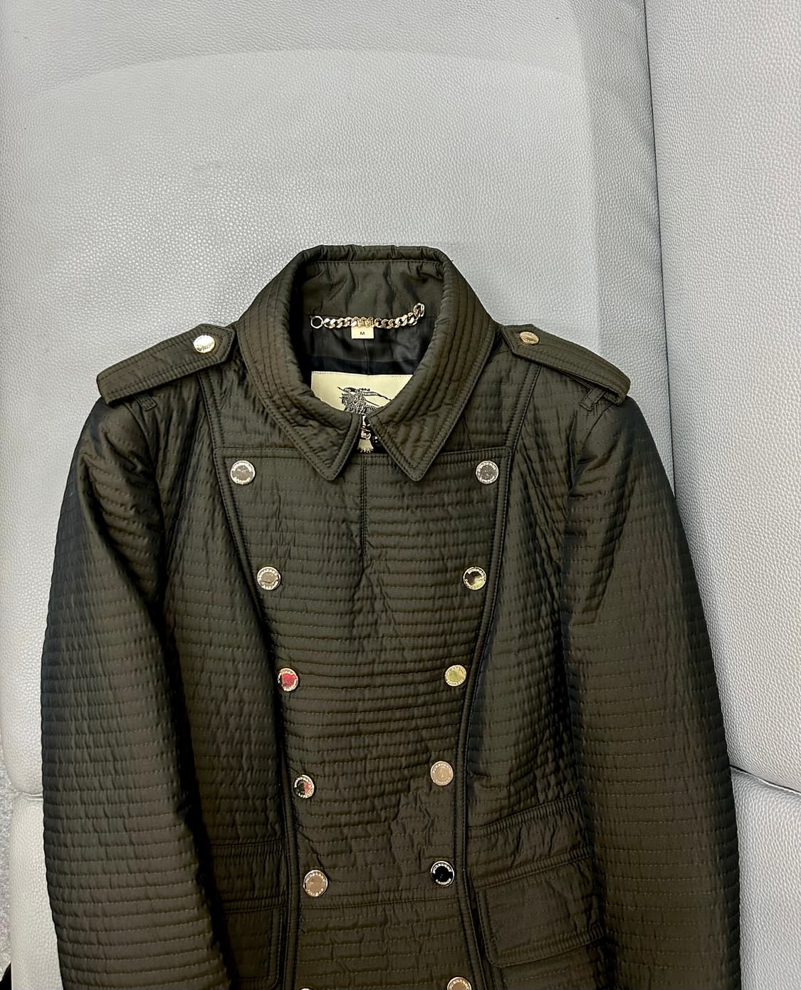 버버리 퀼팅 더블버튼 자켓(M/55) 상품이미지4