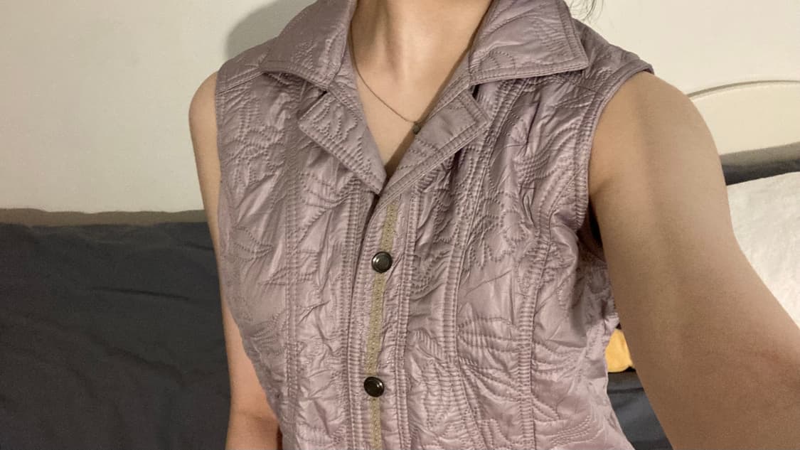 jpn) vintage quilted vest 상품이미지1