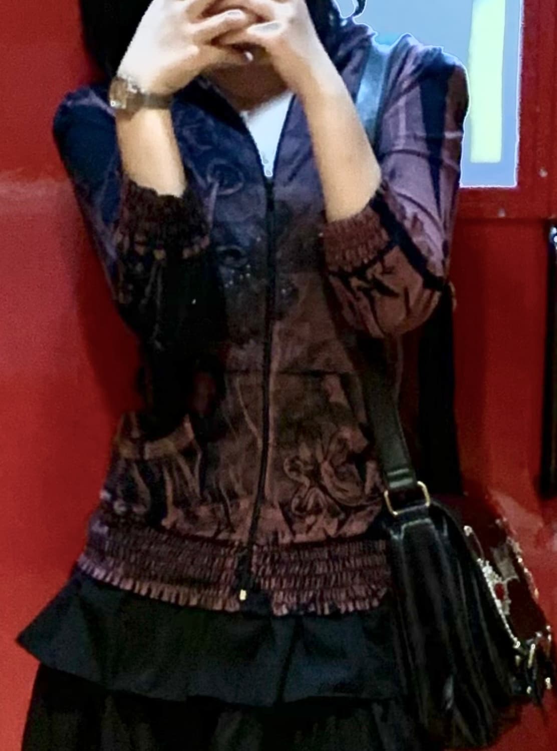 빈티지 프린팅 후드집업 상품이미지5