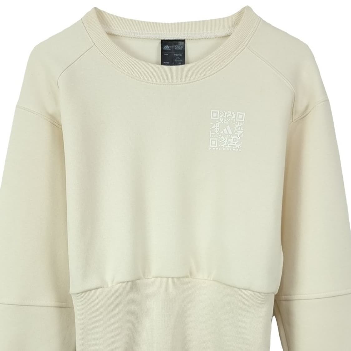 [아디다스] 루즈핏 크롭 맨투맨 아이보리 M19527 상품이미지4