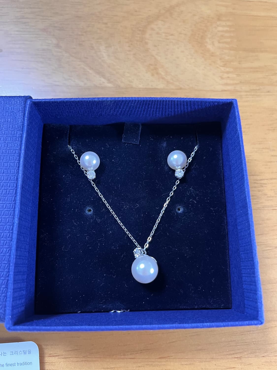 Swarovski 스와로브스키 진주 귀걸이 & 목걸이 셋트_2번 상품이미지2