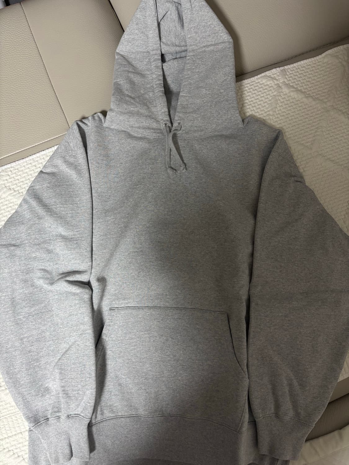 (xl) 슈프림 사틴 아플리케 후드 티셔츠 그레이 상품이미지3