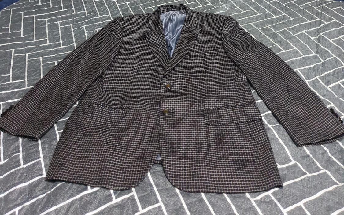 란체티 이태리 깅엄 울 블레이저 (100) 상품이미지1