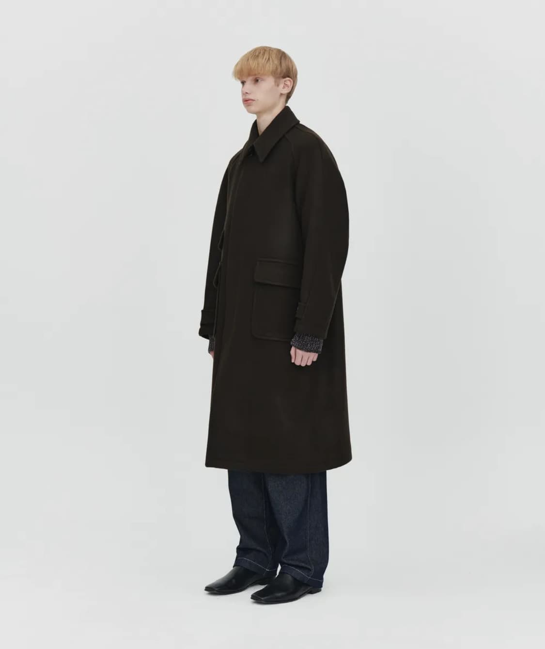 AFTERPRAY 투어리스트 발마칸 코트 브라운 XS 사이즈 상품이미지3